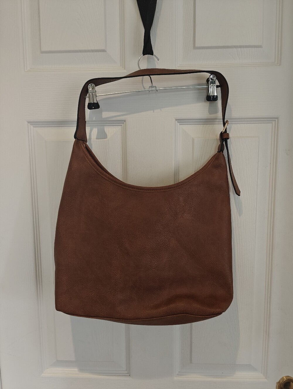 ARDENE Brown Faux Leather Adjustable Strap Hobo Bag